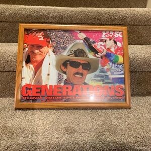 Vintage NASCAR ‘Generations’ Earnhardt, Petty, Gordon Framed Picture